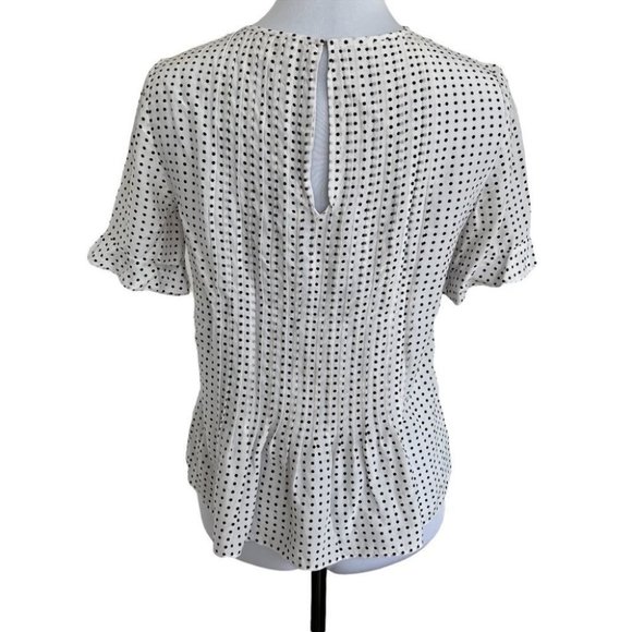 Kate spade short sleeve polka dot silk blouse - Picture 5 of 11